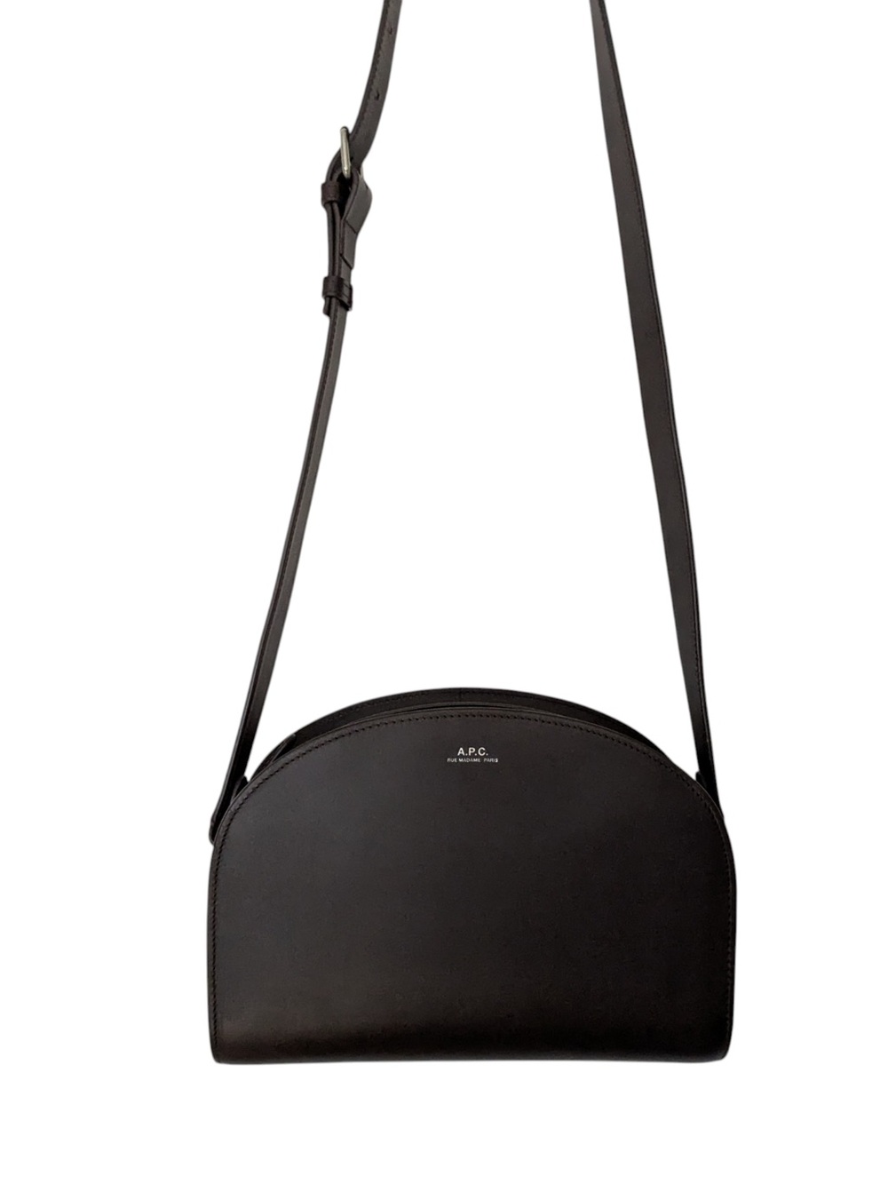 A.P.C. Leather Demi Lune Bag